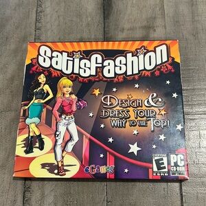 New Satisfashion CD-ROM Fashion Designer Game Clothing Makeup Runway Shows
